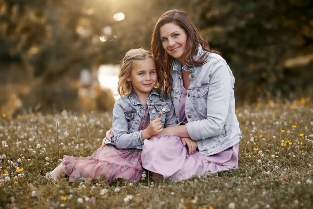 Rodinný portrét s dětmi při západu slunce, Olomouc – Milan Samochin