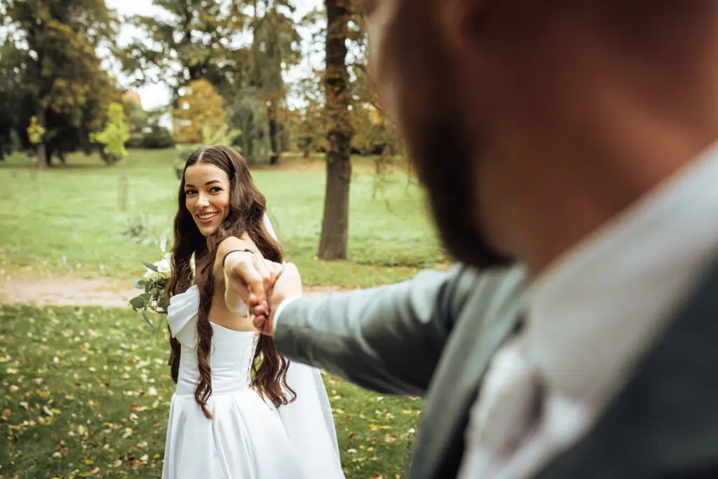 Párové focení v parku