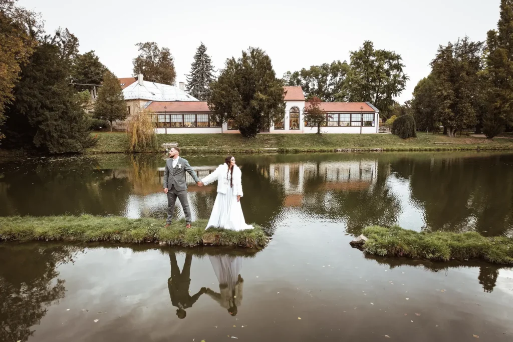 Svatební focení páru s Dronu ve Vyškově